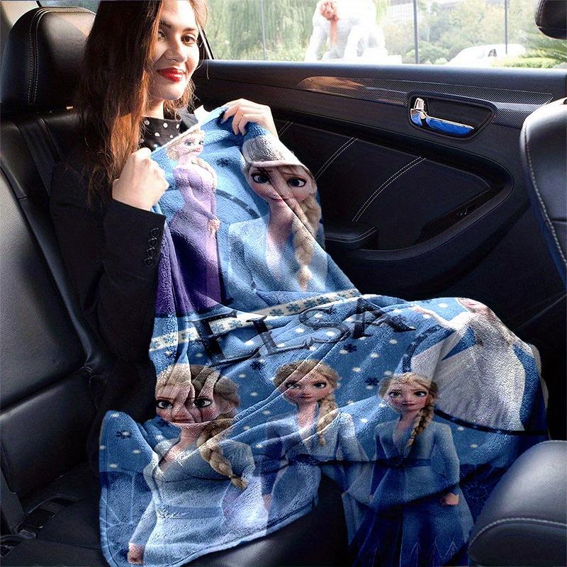 1pc Frozen Printing Blanket - Soft, All-Season Throw for Living Room, Bedroom,Personalized Gift with Adorable Cartoon Design