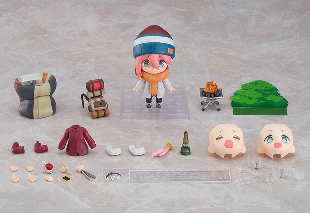 Nendoroid Yuru Nadeshiko Kakamigahara Solo Camp DX Edition Malovaná pohyblivá figurka Camp Ver. ABS&PVC bez vodního kamene
