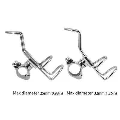Stainless Steel 316 Fishing Rod Holder Portable Design With Wrench Fishing Rod Rack Clamp On Rail Mount 316 Steel