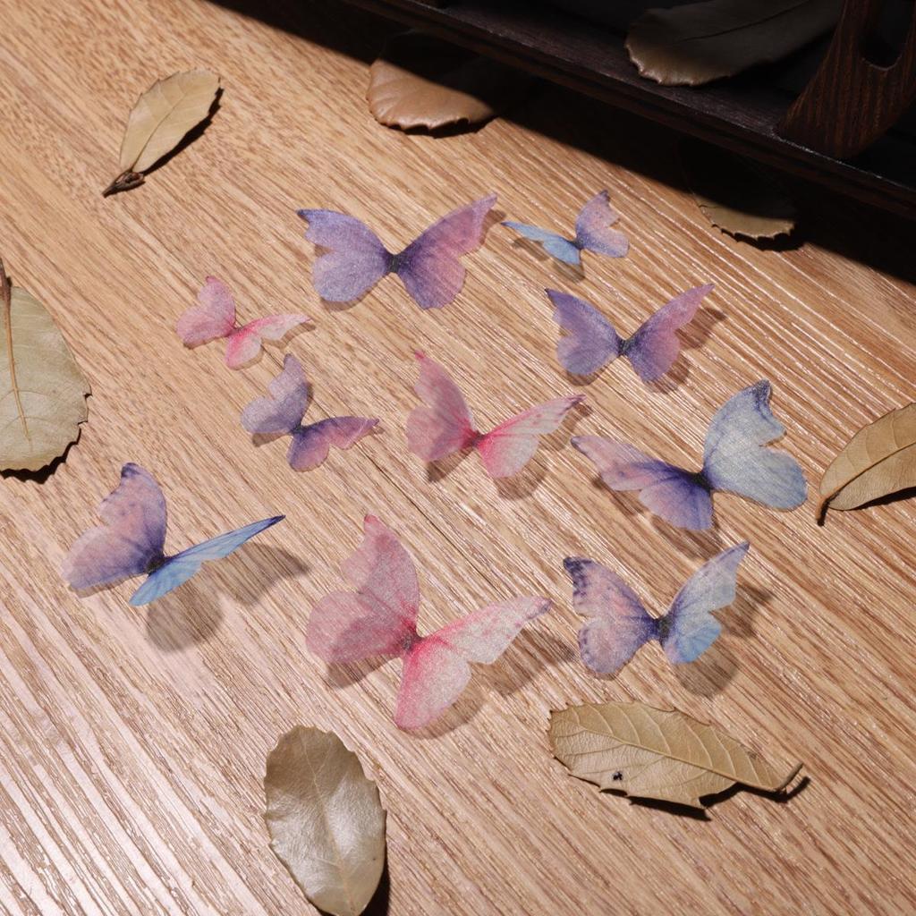 Single-Layer Tulle Butterfly Wings: Ancient Style Hairpin and Headdress DIY Materials
