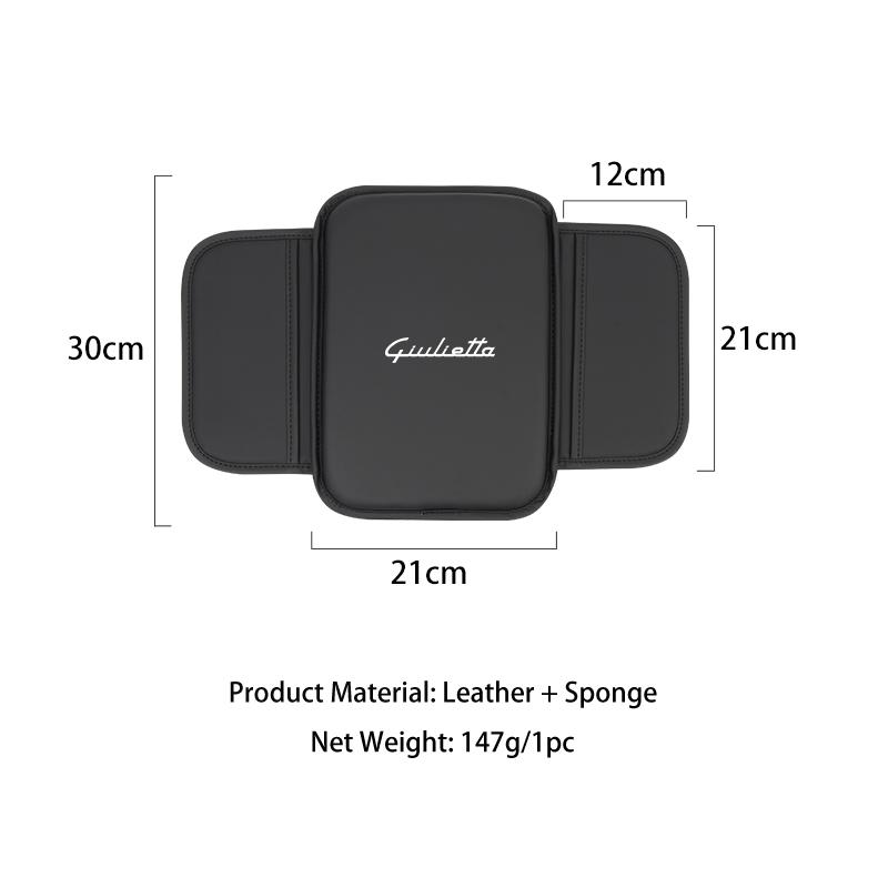 TSHP4 Leather Car Armrest Pad Armrest Storage Mat Interior Accessories For Alfa Romeo Giulietta 159 147 156 166 Mito Giulia GT Stelvio