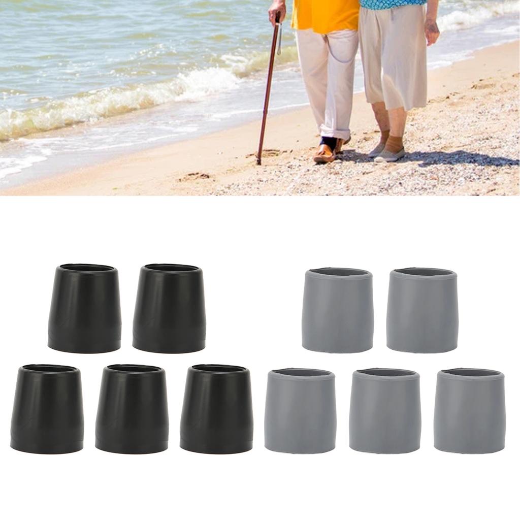 5 Pcs Crutch Tips Thick Rubber Single Angle Cane Foot Cane Walking Stick Crutch Foot Pad