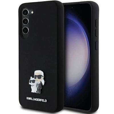 Karl Lagerfeld Klhcs24Msmhkcnpk S24+ S926 Hardcase Black/Black Silicone Karl&Choupette Metal Pin