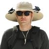 Rechargeable Solar-Powered Double Fan Men's Outdoor Sun Hat