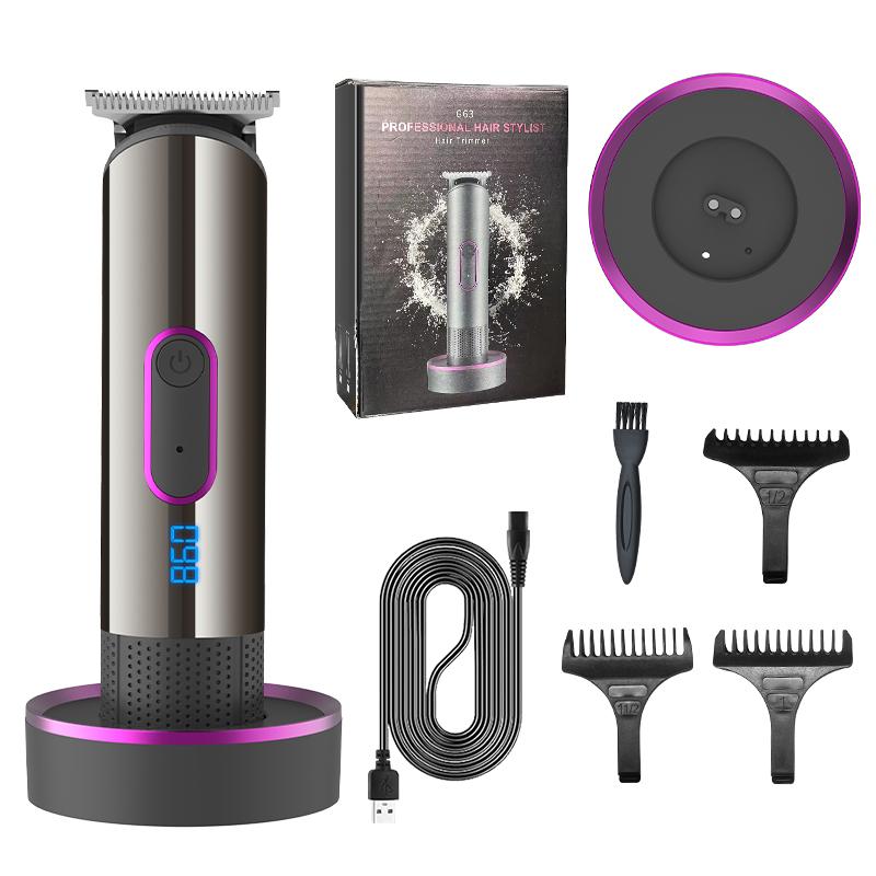 Women's Hair Trimmer Men's Oil Head Engraving Electric Hair Trimmer Household Waterproof Electric Clipper Base