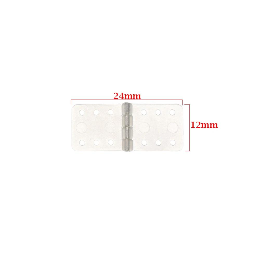 10Pcs Nylon Pinned Hinge for RC Airplane Aileron Connection RC Airplane Parts 3 Sizes Aeromodelling Model DIY toy Accessories