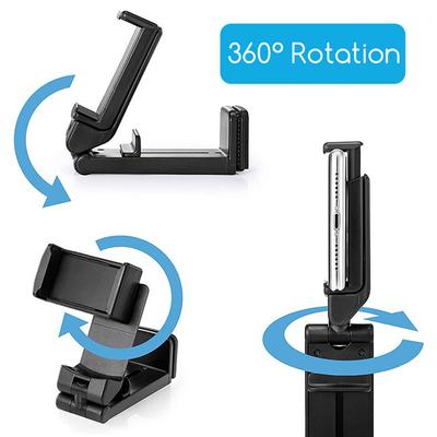 Universal Phone Holder Portable Airplane Travel Phone Clip 360° Foldable Adjustable Rotatable Selfie Bracket Train Seat Stents