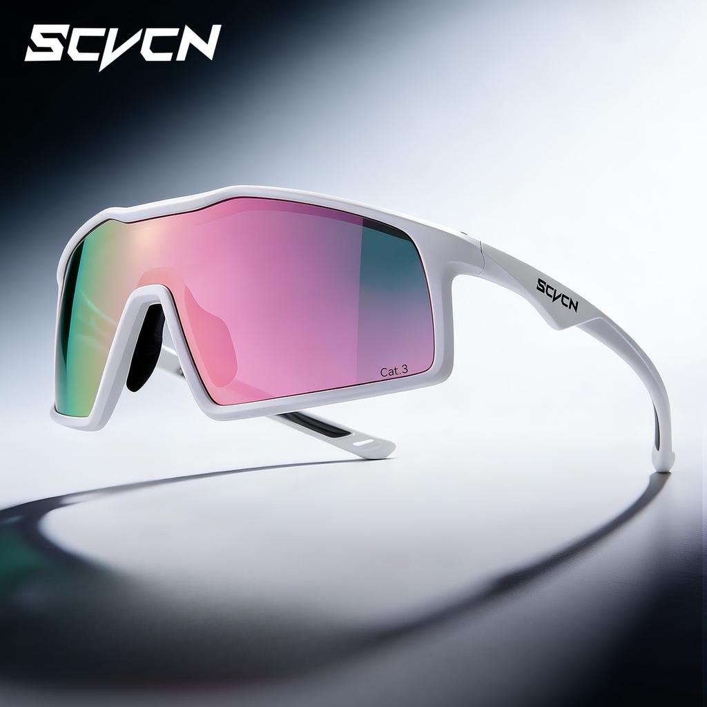 SCVCN Photochromic  Cycling Glasses for Men Outdoor Sports Sunglasses Mountain Glasses Road MTB Bike Cycle Eyewear Racing UV400