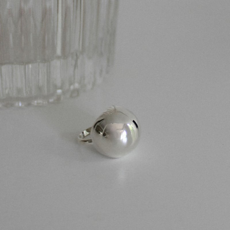 youngglow silver925 big ball ring (2color)