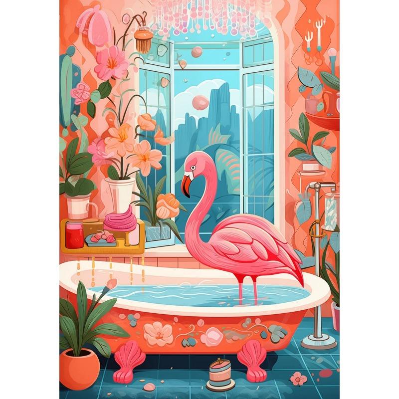 

Смешная обезьяна читает газету в туалете Тропическая ванная комната Искусство для ванной комнаты Постер Холст Картина и принт Картинка Комната Домашний декор 21cm×30cm NoFrame