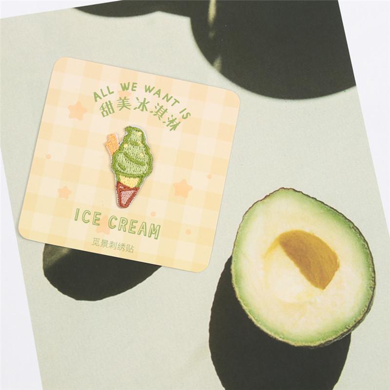 Sanai Ice Cream Cloth Sticker, Self-Adhesive And Seamless Patch Sticker, Children'S Bag, Pants, Clothes, Hole Repair Subsidy, Embroidery Sticker