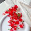 Elegant Long Boho Earrings Exaggerate Big Flowers Floral Earrings Beaded Earrings  Party Jewelry