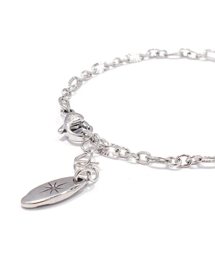 Polarita Turkish Blue Point Chain Bracelet (PLT-BR-125_SV)