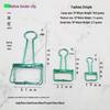 Electroplated Gold Fishtail Metal Clip: Creative Hollow Office and Book Clip