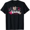Matching Valentine's Day Galentines Gang Cute Leopard Hearts Cotton Men T Shirt