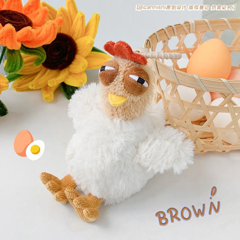 Creative Design Dozy Chicken Plush Bag Doll Pentant Squawk Alcoholic Chicken Soft Texture Stuffed Cotton Plush Tote Designed For Birthday Surprise