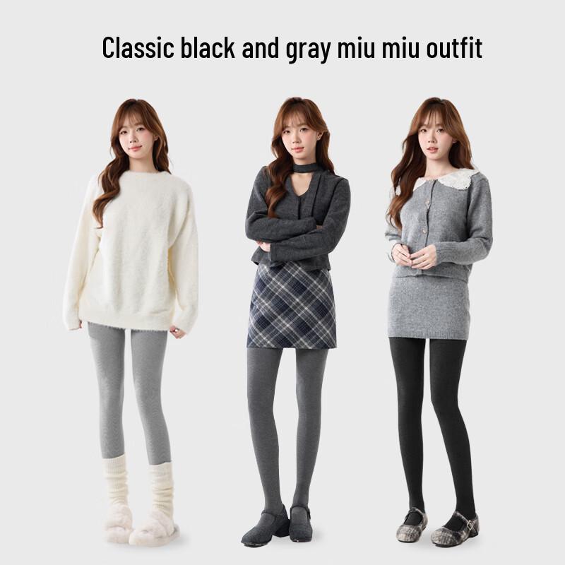 Women's High-Waist Wool Blend Warm Tights