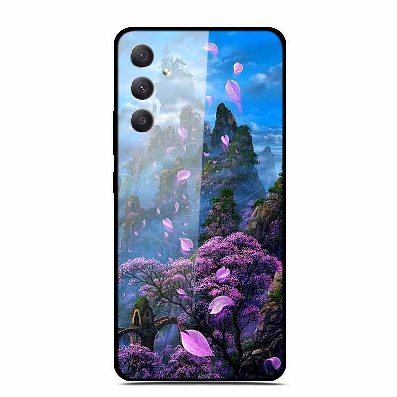 Starry Sky Tempered Glass Phone Case for Samsung A35 5G - Men's & Women's Models