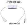 USB Power Switching Cable Supply Power USB Switching Cable Male to Female Cable for LED Light Router USB Fan LED Strips