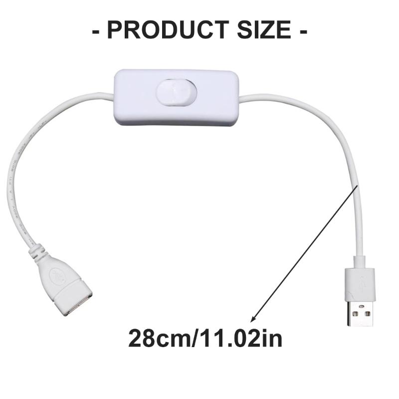 USB Power Switching Cable Supply Power USB Switching Cable Male to Female Cable for LED Light Router USB Fan LED Strips