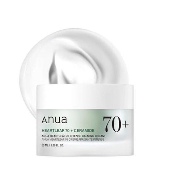 ANUA Dokudami 70 Intense Calming Cream 50ml Moisture Care Abundant Hydration Sensitive Skin Oily Heartleaf Skincare Korean Cosmetics