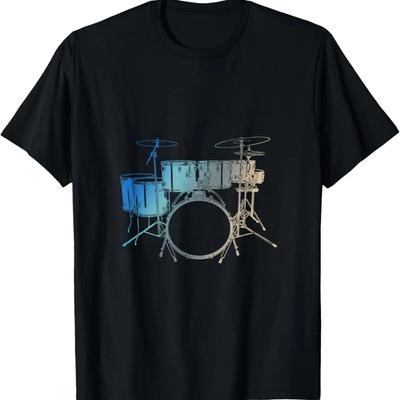 Musician Drummer Gift Idea Music Drums T-Shirt