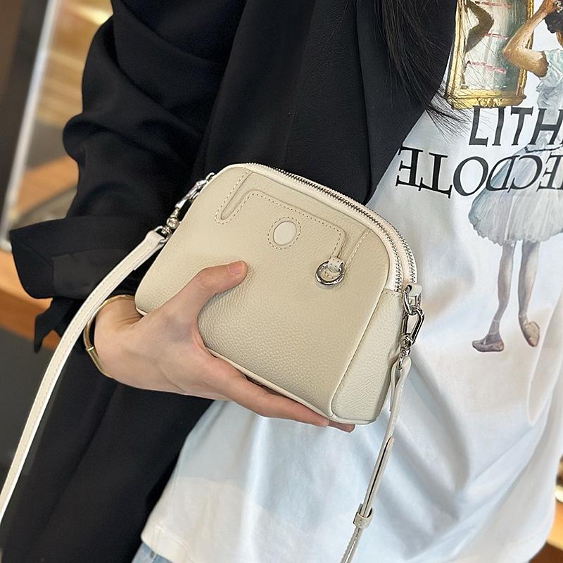 

Модная женская сумка, сумка для мобильного телефона, новая сумка через плечо из коровьей кожи высшего слоя, простая универсальная сумочка, сумка кроссбоди