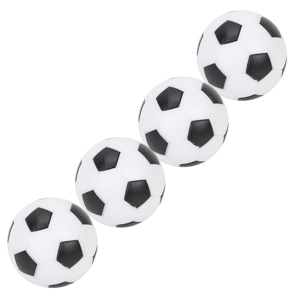 Table Soccer Foot s Replacement Plastic Black and White Soccer (4Pcs)