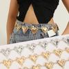 Versatile Heart Waist Chain High-End Metal Waist Chain  Women's Waist Clothing Accessories