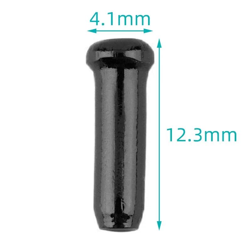 50Pcs Aluminum Alloy Bicycle Cable End Caps Bike Wire End Caps Brake Derailleur Shifter Cable Tips Crimps MTB Bike Accessories