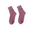 3 Pairs of Winter Mid-calf Socks In Solid Color with Thickened Wool Loops, Warm Women's Rabbit Wool Socks