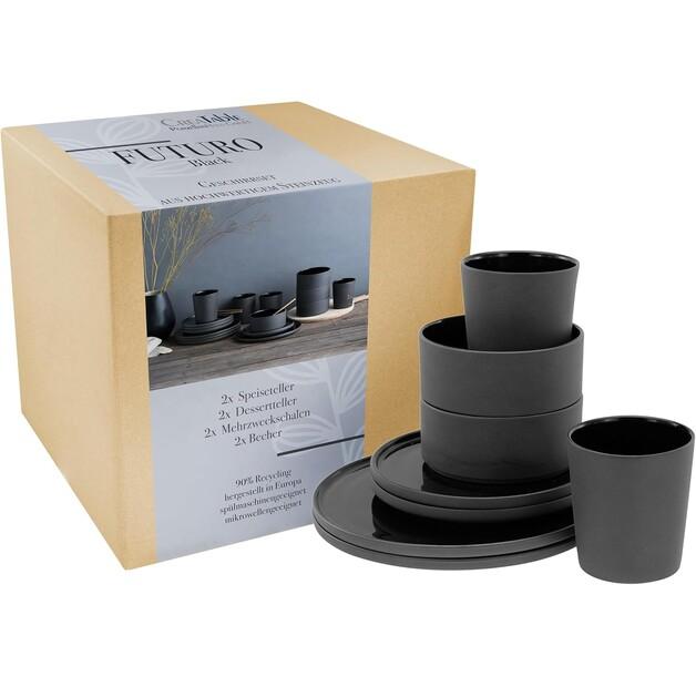 

Набор столовой посуды CreaTable Futuro черный, 8 предметов (21540)