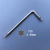 Hex & Phillips L-Shaped Wrench Set: T6, T8, T10 Plum Blossom Screwdrivers