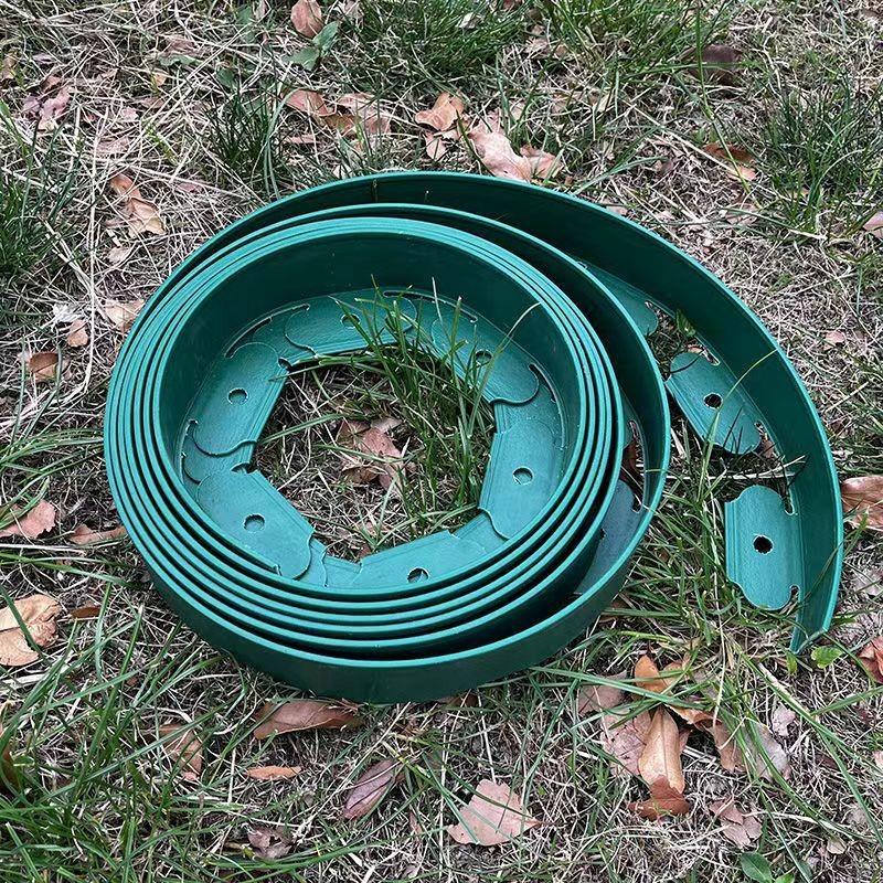 5/10M Fixed Garden Barrier Lawn Grass Plastic Edging Border Landscape Edging Garden Edge Kit With Anchoring Spikes Easy Install