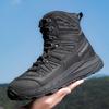 High-top Men Outdoor Anti-slip Lace-up Shock-absorbing Comfortable Wear-resistant Breathable Casual Ankle Boots Men Hiking Shoes