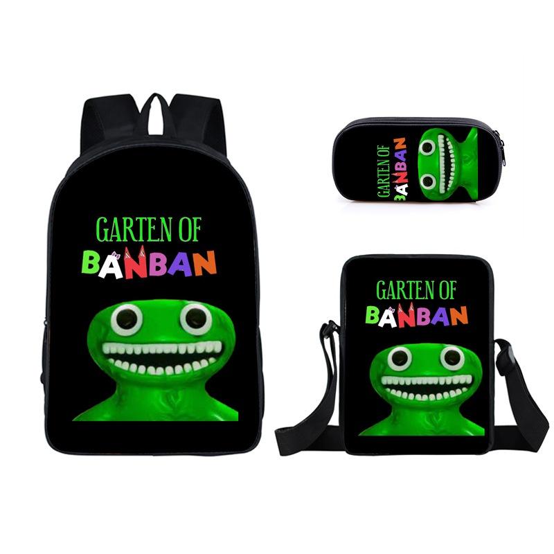3tlg./Set Garten Of Banban Rucksack Umhängetasche Mäppchen Schüler Schulgeschenk