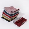 Winter warm neck scarf women's turtleneck wool new versatile men's scarf knitted velvet neck cover