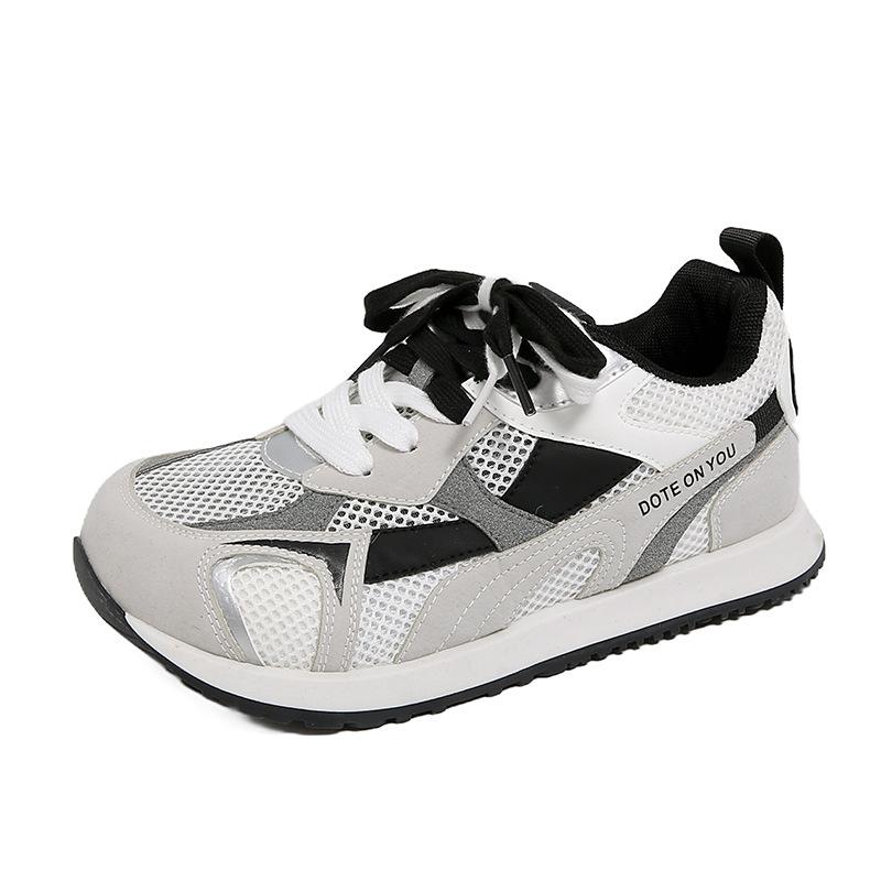 [Fanfuna] Mesh ugly cute women's shoes 2025 summer new big head thick sole inner lace-up fashion casual shoes