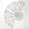 10 Pcs Acrylic Regular Plate Templates Quilting Templates Ruler Sewing Stencils Quilting Ruler Patchwork Templates