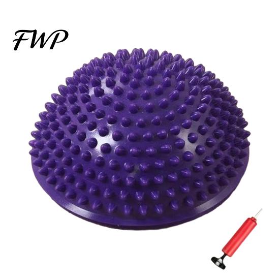 Kids Balance Ball Anti-Slip Thickened Base Hemispheric Massage Design Sensory Early Childhood Trainer Development Non-turning Preschool Activity Toy