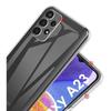 Skal - Phonillico - Samsung Galaxy A23 - Transparent - 360 Heltäckande - Skydd Fram och Baksida