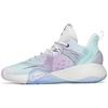 Bubble Bomb Basketball Shoes Men's Low Top Shallow Beach Green/Ivory White/Lotus Purple 112211603Q-1