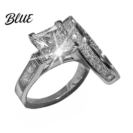 Metal Finger Ring 2Pcs/Set Women Set Zinc Alloy Rings