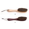 Horsehair Clothes Brush Handheld Wood Handle Replacement Household Coat Hair Beard Brushes Cleaning Tool with Lanyard