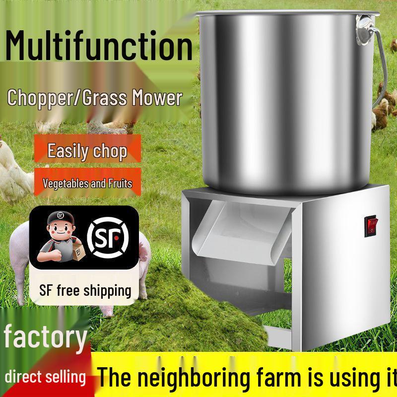 Stainless Steel Multi-Functional Vegetable and Grass Chopper - High-Efficiency Cutter for Home and Farming Tasks