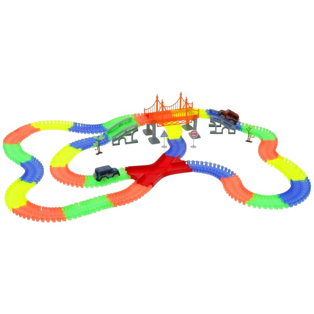 360pcs Glow Tracks 2 Cars Vehicles