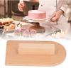 For Cake Smoother with Smooth Wooden and Contoured Handle for Easy Fondant Spreading 14.5 X 9 X 3 Cm Beige Finish