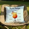 Tequila Sunrise Cocktail Cushion Cover Soft Reversible & Durable Pillow Cover – Multi-Scene Use For Home & Car Daily Comfort