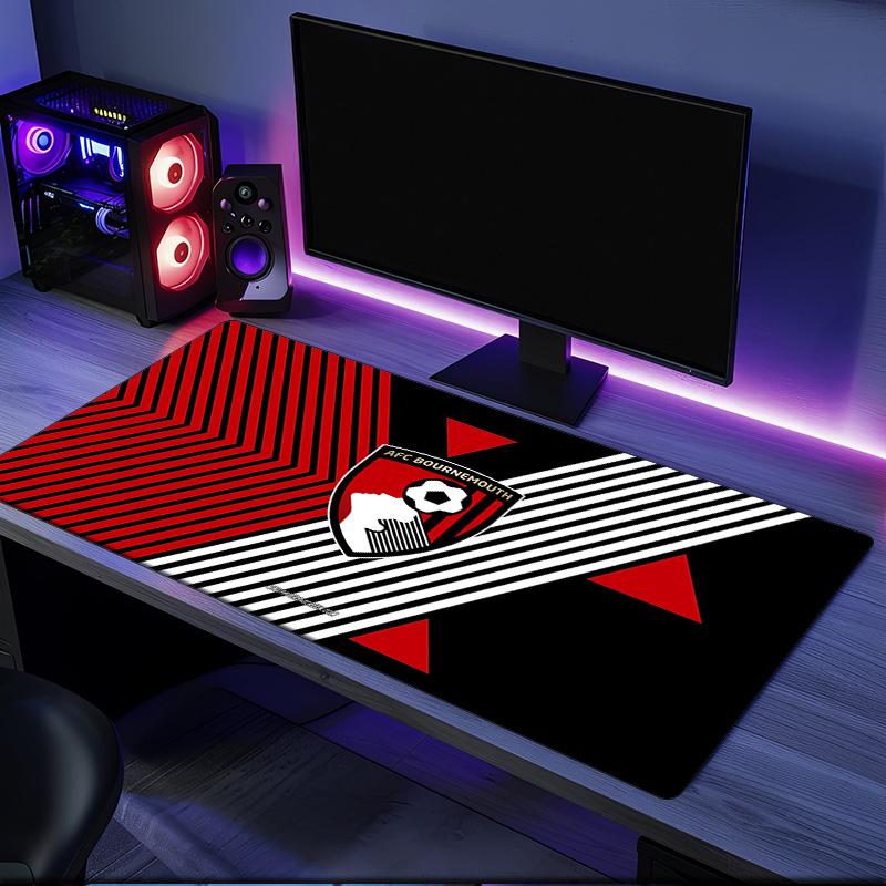 Tappetino per mouse AFC Bournemouth, base in gomma, tappetino da scrivania per esports, tappetino per mouse per giocatori e uso in ufficio, scrivania da gaming, tappetino facile da pulire
