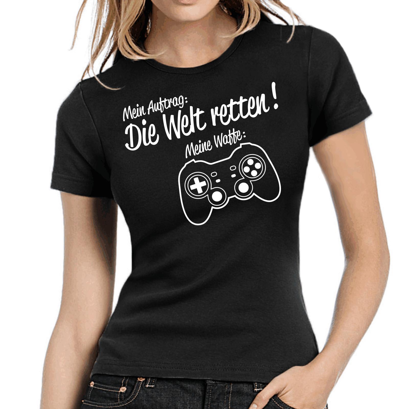 My Command Save the World My Weapon Gamepad Gamer Women s T-Shirt Mens Womens Tees Top M